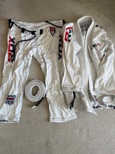 RDX Jiu Jitsu Gi, white. Worn