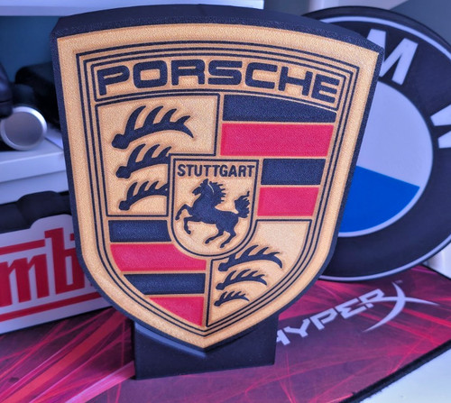 Porsche led lightbox sign - porsche,
