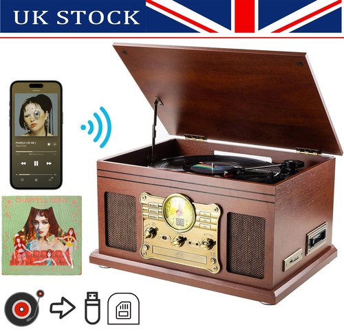 Vinyl record player with - vinyl,