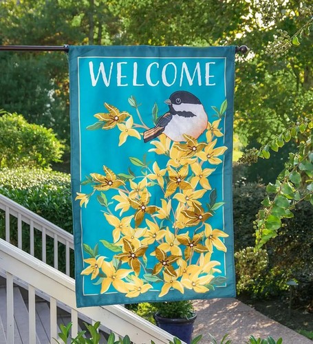 Forsythia and chickadee estate - and,
