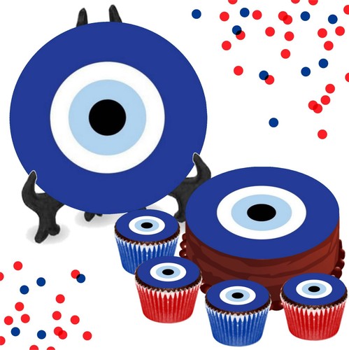 Evil eye edible cake - evil,