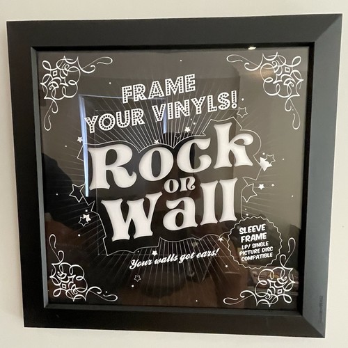 Rock wall vinyl album - on,