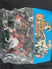 Sealed Timpo Cherilea Or Swoppet Type Plastic native Americans and cowboys 