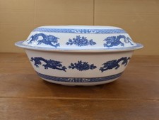 Cauldon Blue and White Dragon