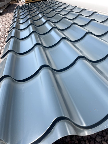 Polyester coated anthracite - polyester,