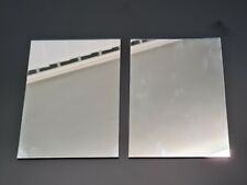 2 pieces, Silver Glass Mirror Tiles, 4" X 6" inches, 2 mm thick. Art&Craft, 