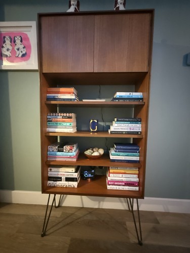 Plan teak shelving unit - g, with