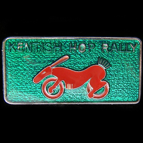 Kentish hop rally pin - rally, badge