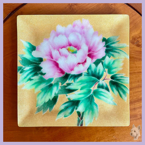 Boxed ando cloisonné plate - ando,