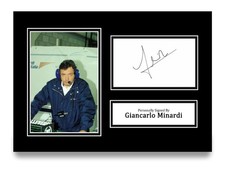 Giancarlo Minardi Signed A4