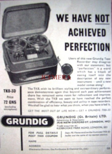 Grundig tk8 reel to - 'tk8-3d', reel-to-reel