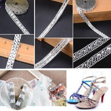 Shop the Best Bridal Embellishments with Silver Rhinestone Ribbon Beaded Trim