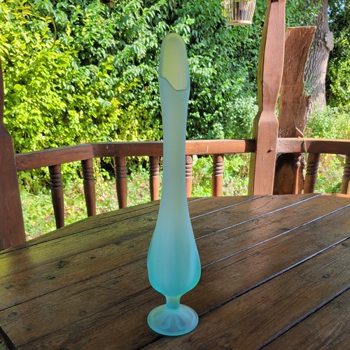 Vintage tall trumpet glass - vintage,