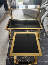 Black Gold Console Table