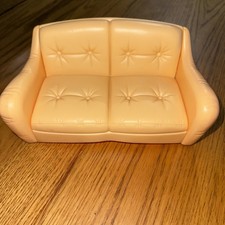 1998 Barbie Doll Yellow Sofa