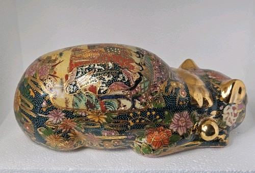 Vtg kutani japanese sleeping - kutani,