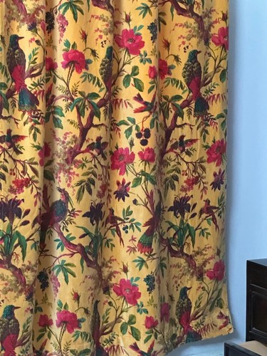 Luxury velvet curtains yellow - luxury,