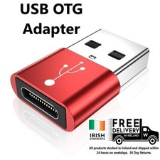 USB Type C Female to USB Type A Male Adapter Converter OTG Adapter