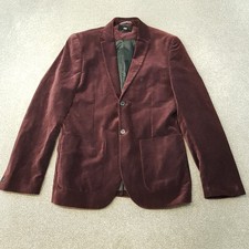 H&M Mens Jacket 40R Burgundy
