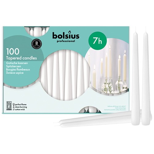 100x bolsius tapered - 100x,