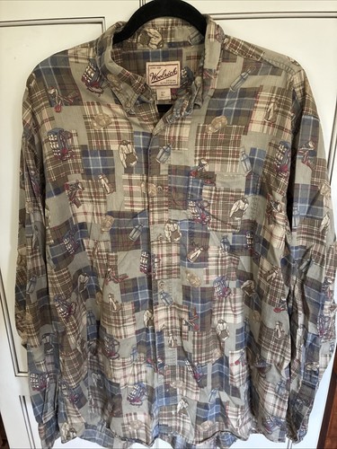 Vintage woolrich shirt button - vintage,