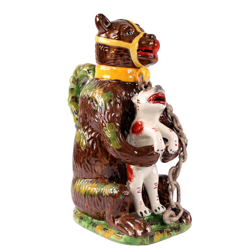 Staffordshire pottery bear - staffordshire,
