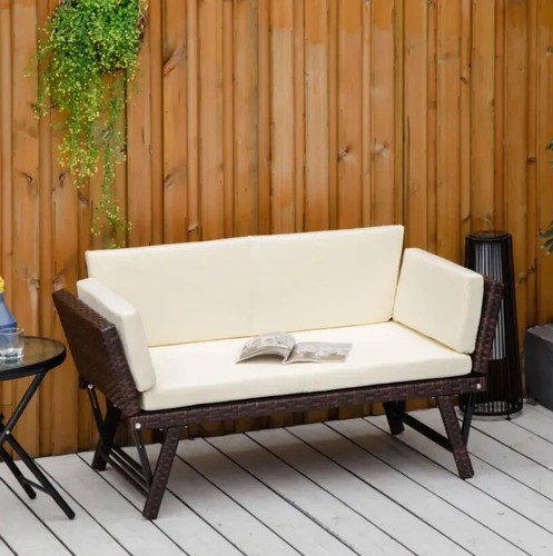 Rattan garden sofa - sofa, bed
