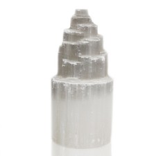 Natural Selenite Tower Lamp -