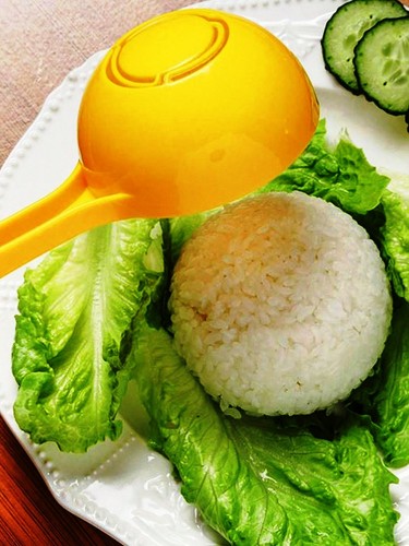 Half circle rice ball mold - half,