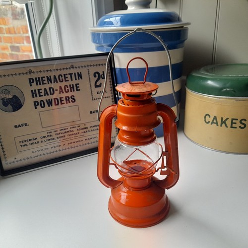Vintage orange lantern camping - orange,
