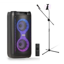 Karaoke Machine Party Speaker System with Microphone and Screen Stand - Core80