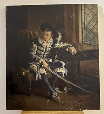 Original Antique Oil Portrait