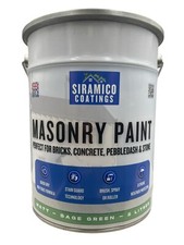 Masonry Paint One Coat All in One Primer & Sealer - White Grey Black Blue Green