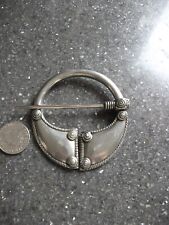 Norwegian TINN-PER Large Pewter  Brooch