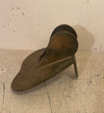 vintage bronze boat , ships , yacht anchor roller fairlead system