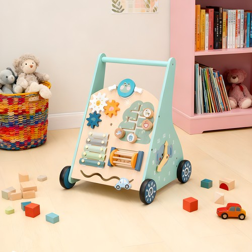 Wooden baby walker first steps - walker,