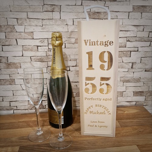 Personalised wooden wine - personalised,