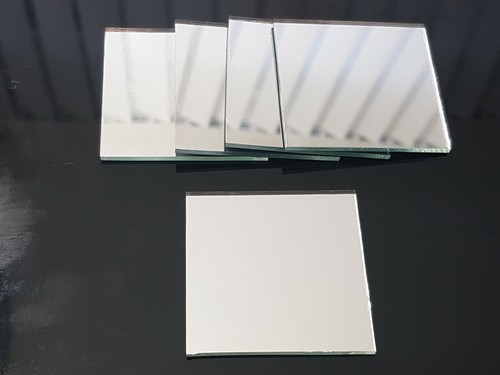 Pieces silver glass mirror - pieces,,