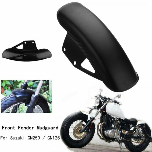 Motorbike black front fender - front,