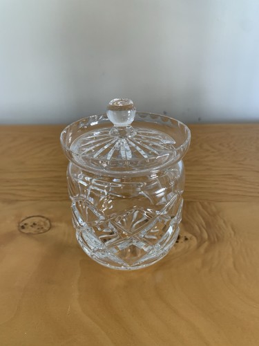 Vintage cut glass marmalade - vintage,