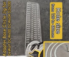 Large Circle Jig for DeWalt DCW600 DCW604 D26200 Cordless Plunge Router Base Pla