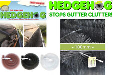 Genuine Hedgehog Gutter Brush - Leaf Guard 100mm x 4m Black, Brown, White FAST D