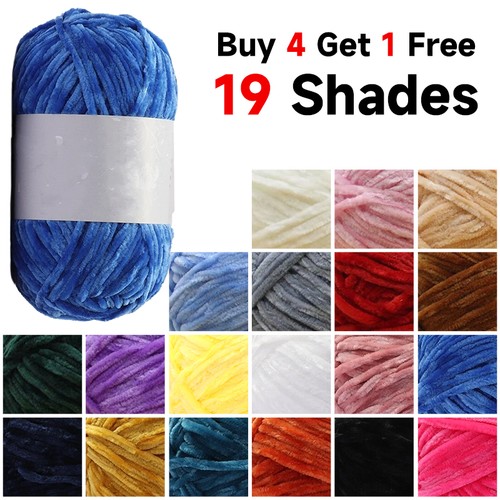 100g soft chunky chenille yarn - 100g,