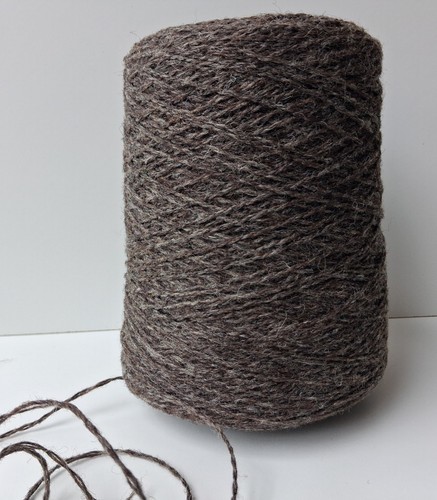 Double knit brown tweed - double,