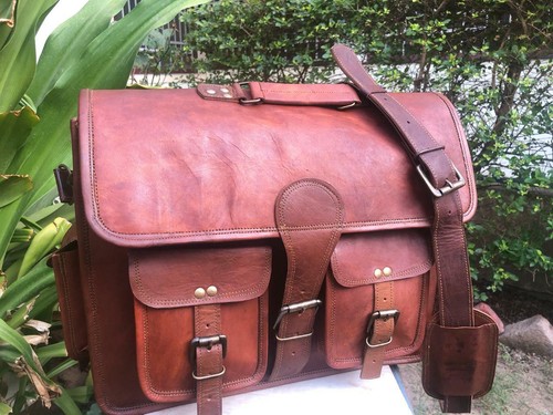 Men family leather messenger - men,