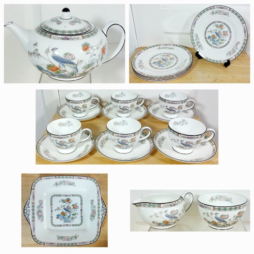Wedgwood kutani crane teapot - wedgwood,