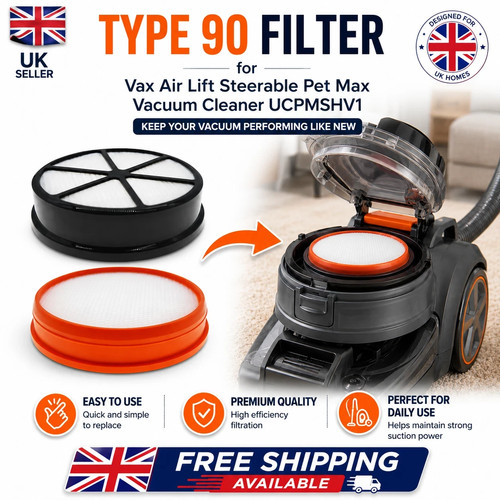 Pack type filter for vax - type, 90