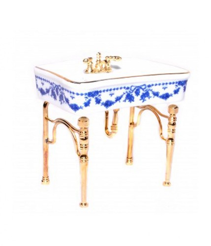 Dolls house sink basin - house, on