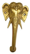 Elephant Shape Vintage Antique Style Handmade Brass Gate Door Pull Handle Knob