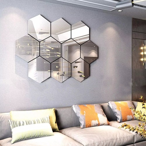 24x acrylic mirror tiles wall - 24x,